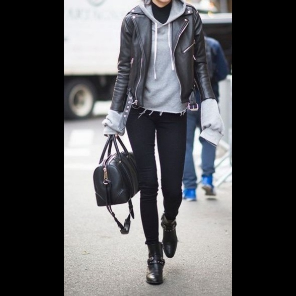 Chico's metallic leather jacket (L/2) - Picture 7 of 8